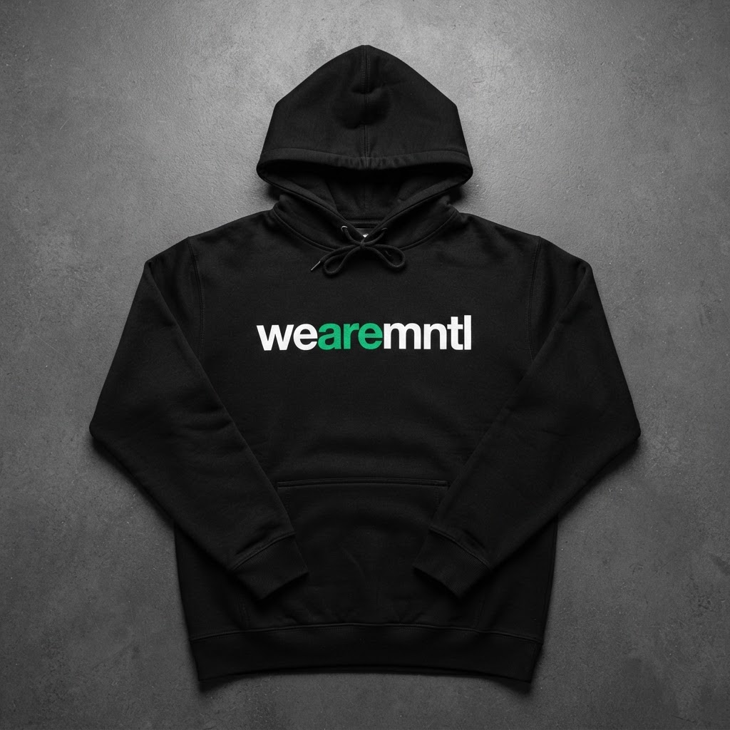 wearemntl Hoodie — Black